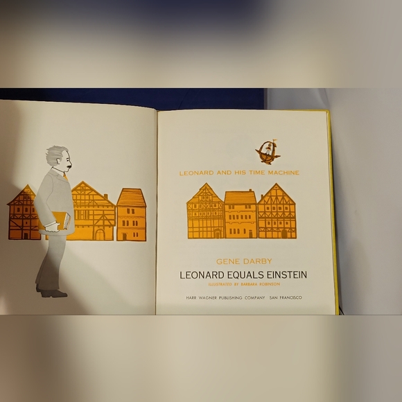 Vintage Time Machine Series-LEONARD EQUALS EINSTEIN,Gene Darby, 1967 HC - Picture 2 of 6